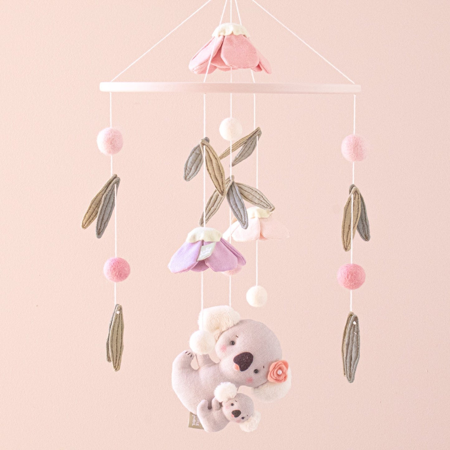 Baby Girl Cot Mobile - Koala Wildflower Dreams