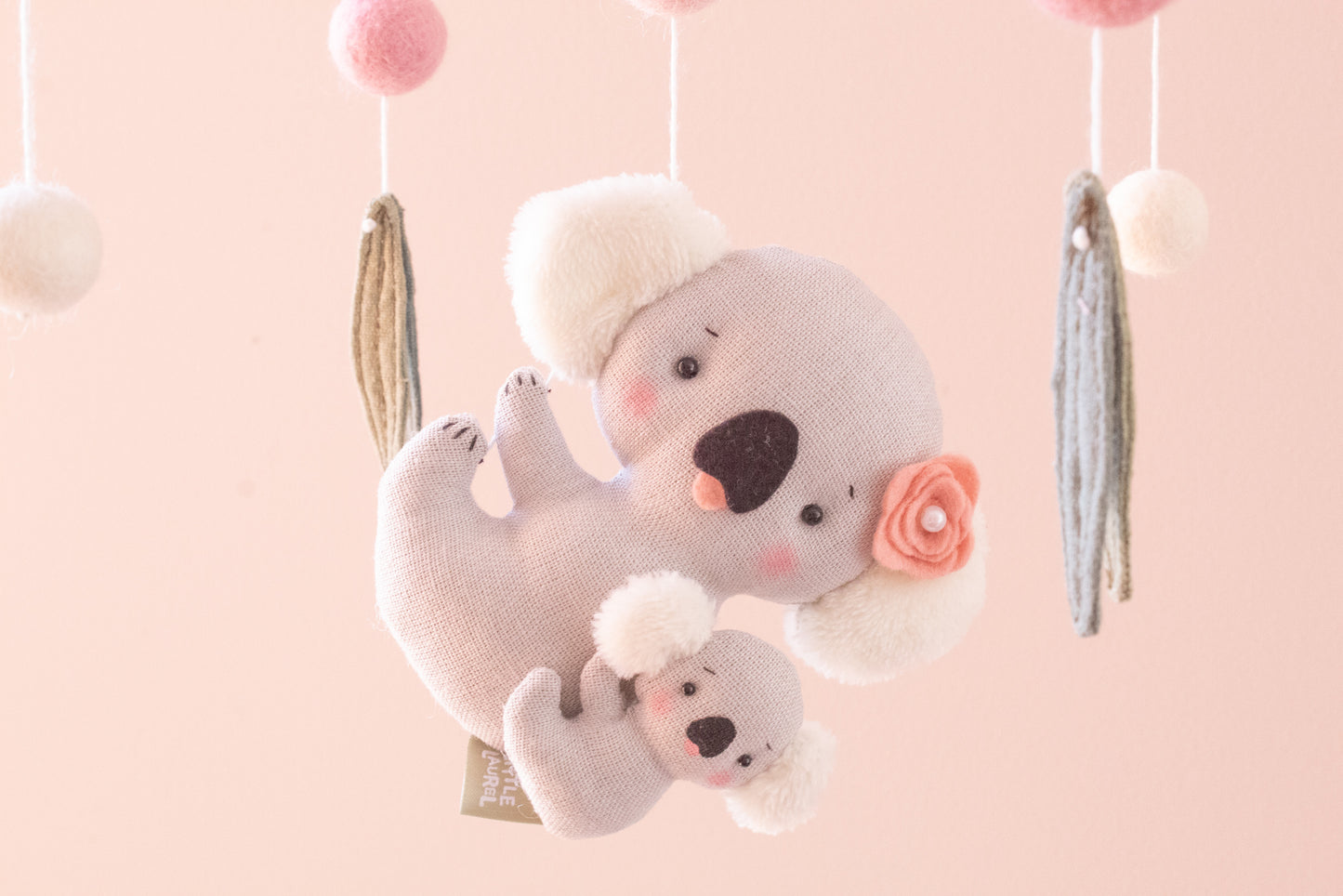 Baby Girl Cot Mobile - Koala Wildflower Dreams
