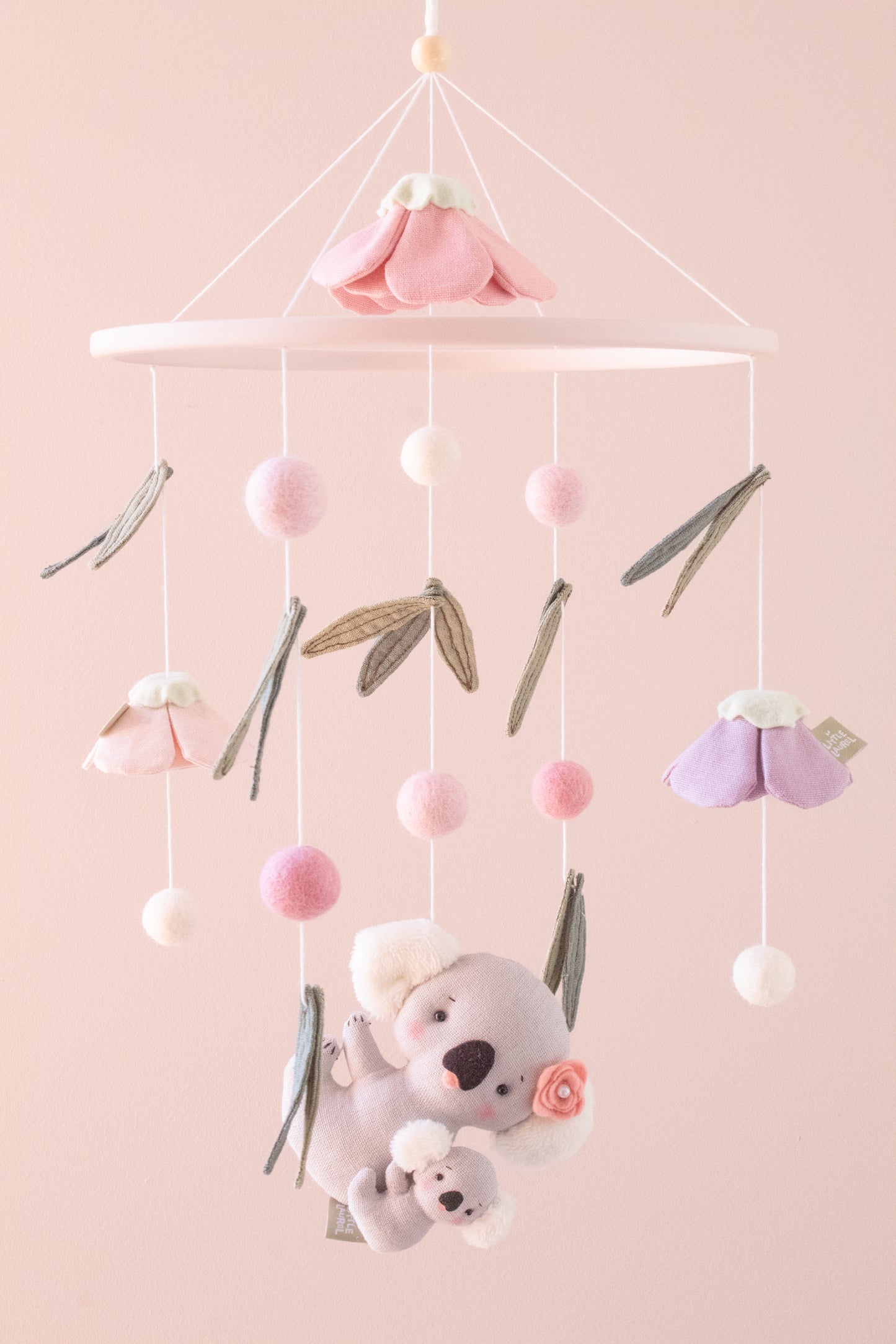Baby Girl Cot Mobile - Koala Wildflower Dreams