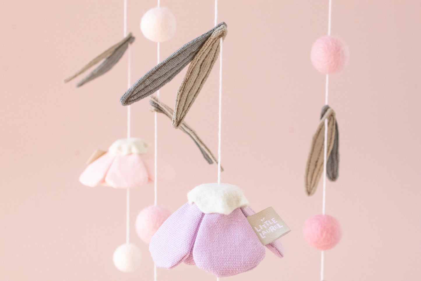 Baby Girl Cot Mobile - Koala Wildflower Dreams
