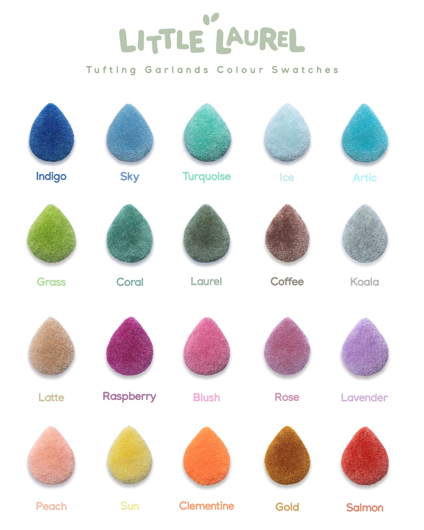Custom Raindrop Nursery Garland – Rainbow Showers