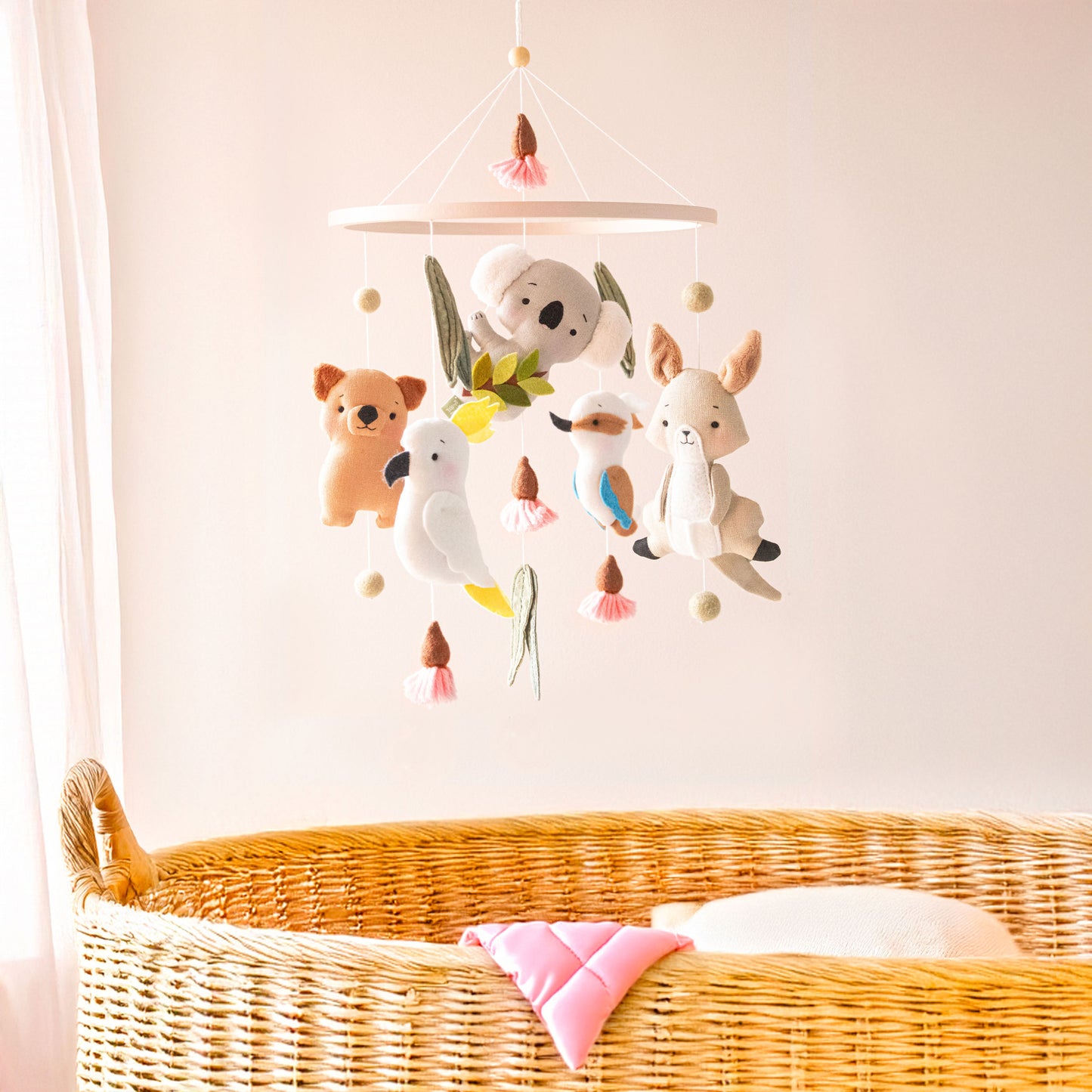 NEW Aussie Animals Baby Girl Mobile