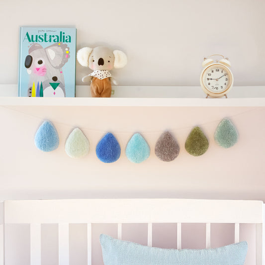 NEW Blue Raindrop Garlands
