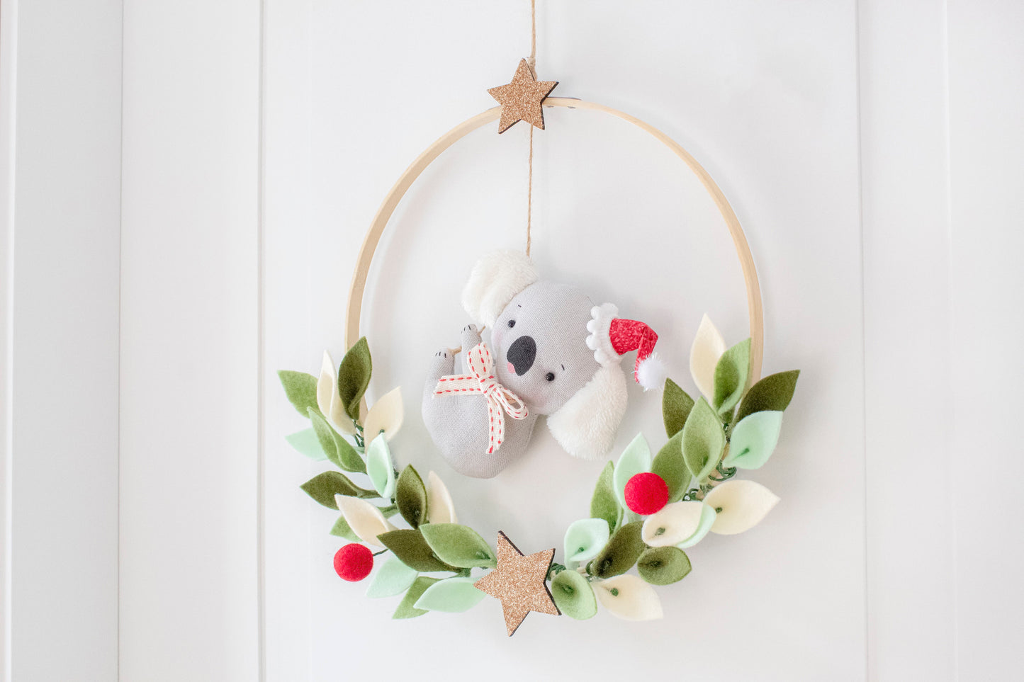 Australian Koala Christmas Door Wreath