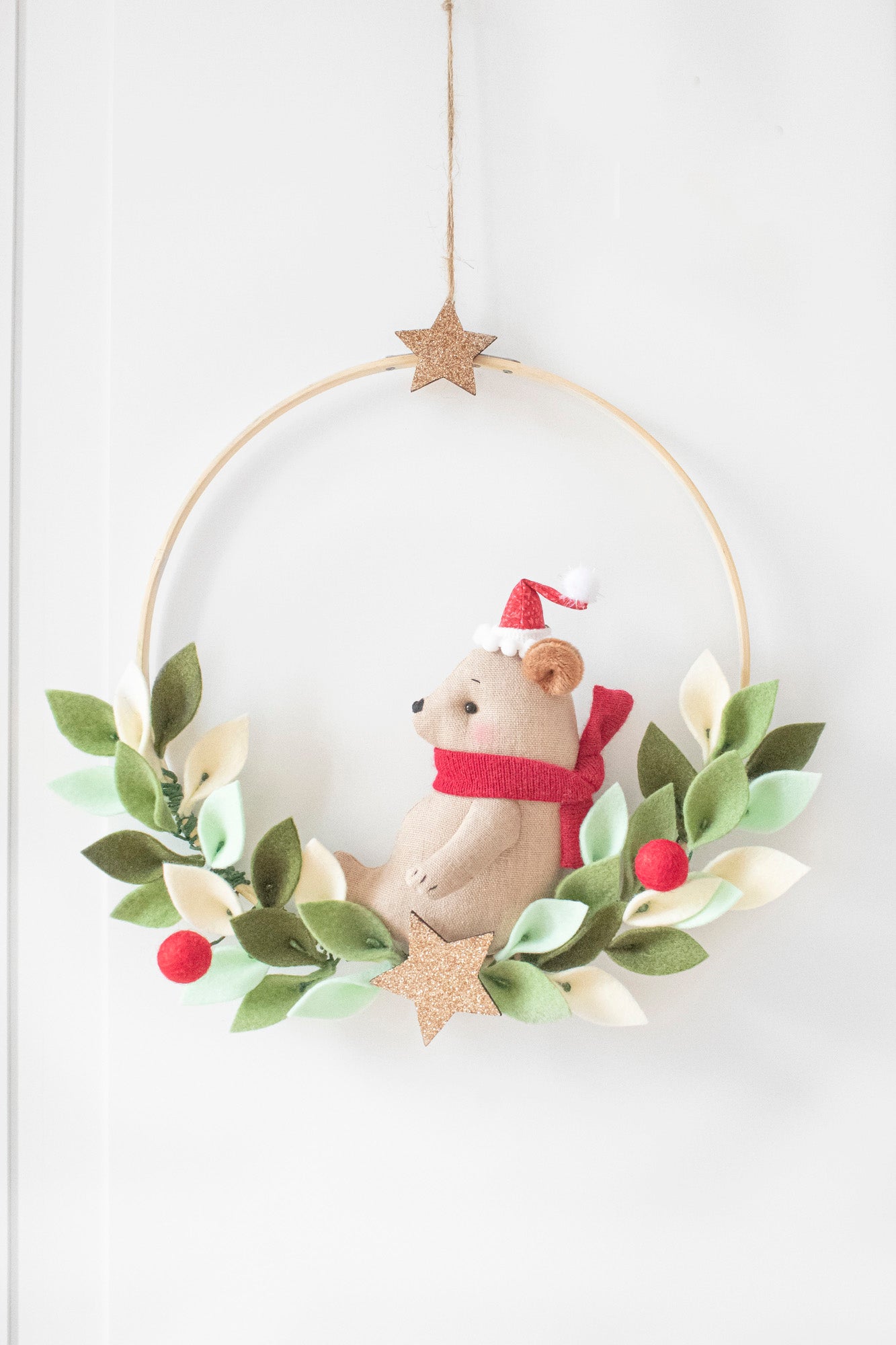 Christmas Grizzly / Polar Bear Door Wreath