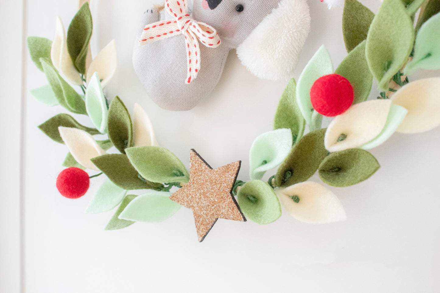 Australian Koala Christmas Door Wreath