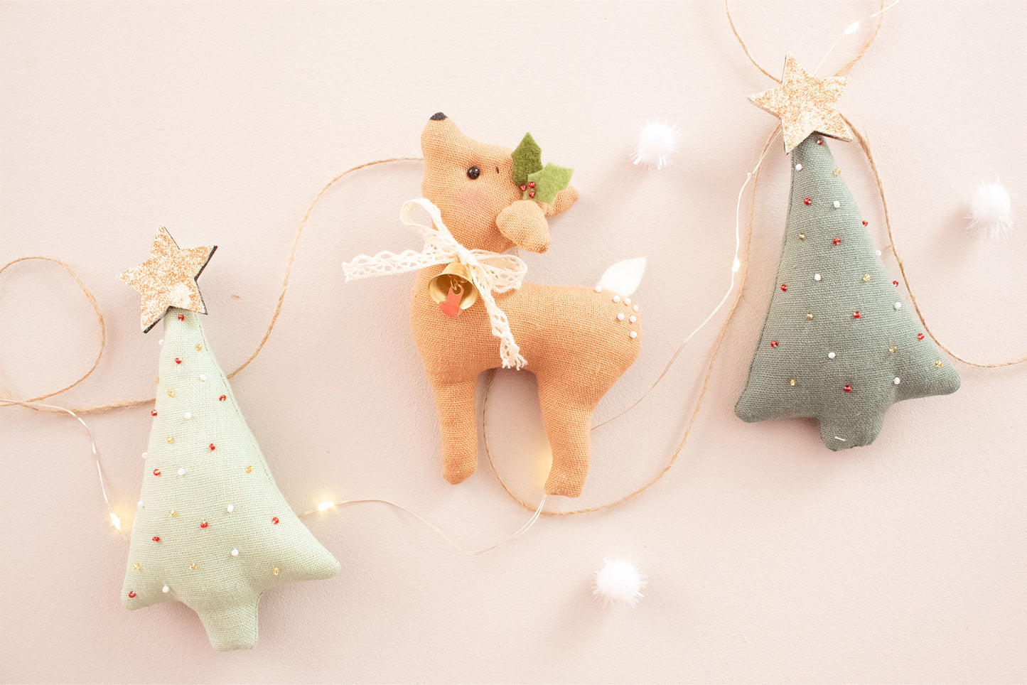 Christmas Deer Garland