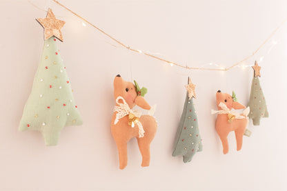 Christmas Deer Garland