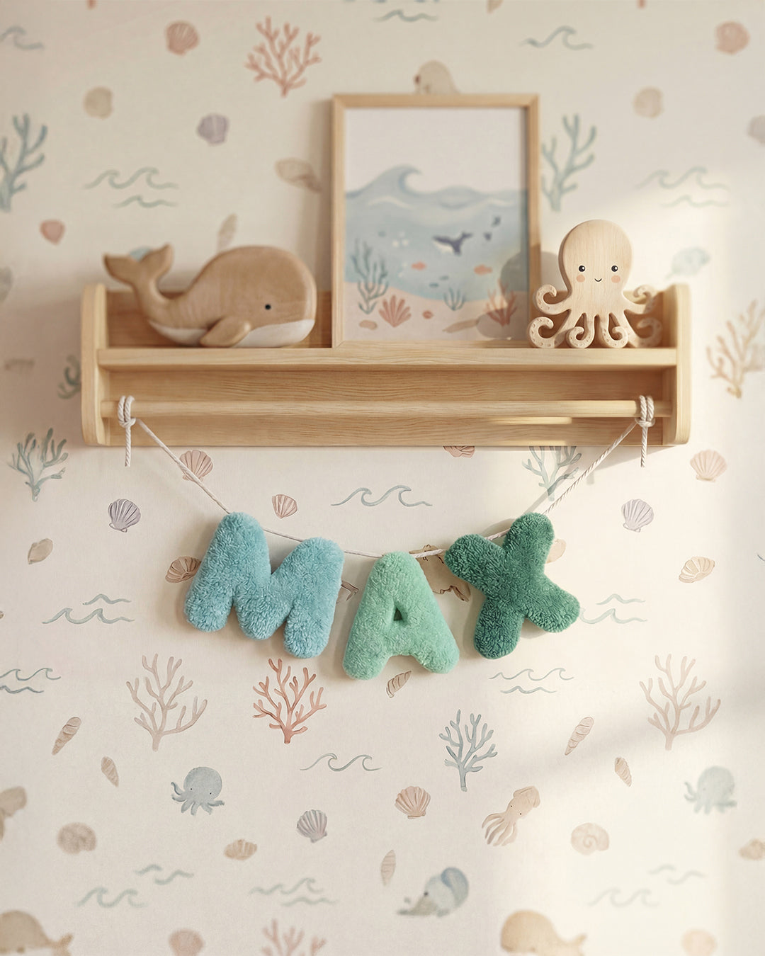 Custom Kids’ Name Nursery Garland – Tiny Tales (Goldie)