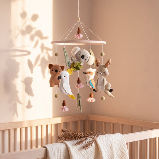 Baby Girl Cot Mobile – Bushland Blossoms
