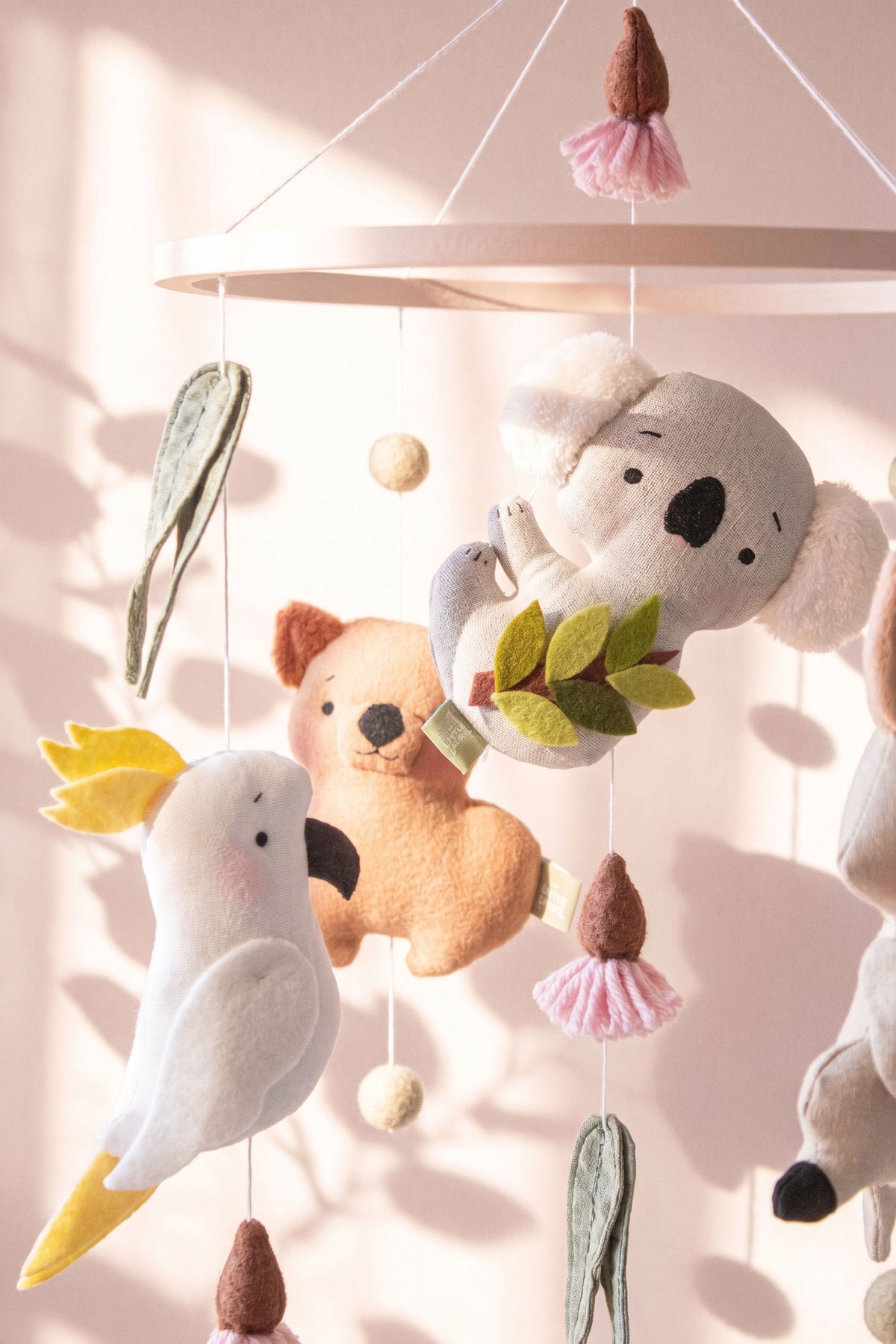 Baby Girl Cot Mobile – Bushland Blossoms