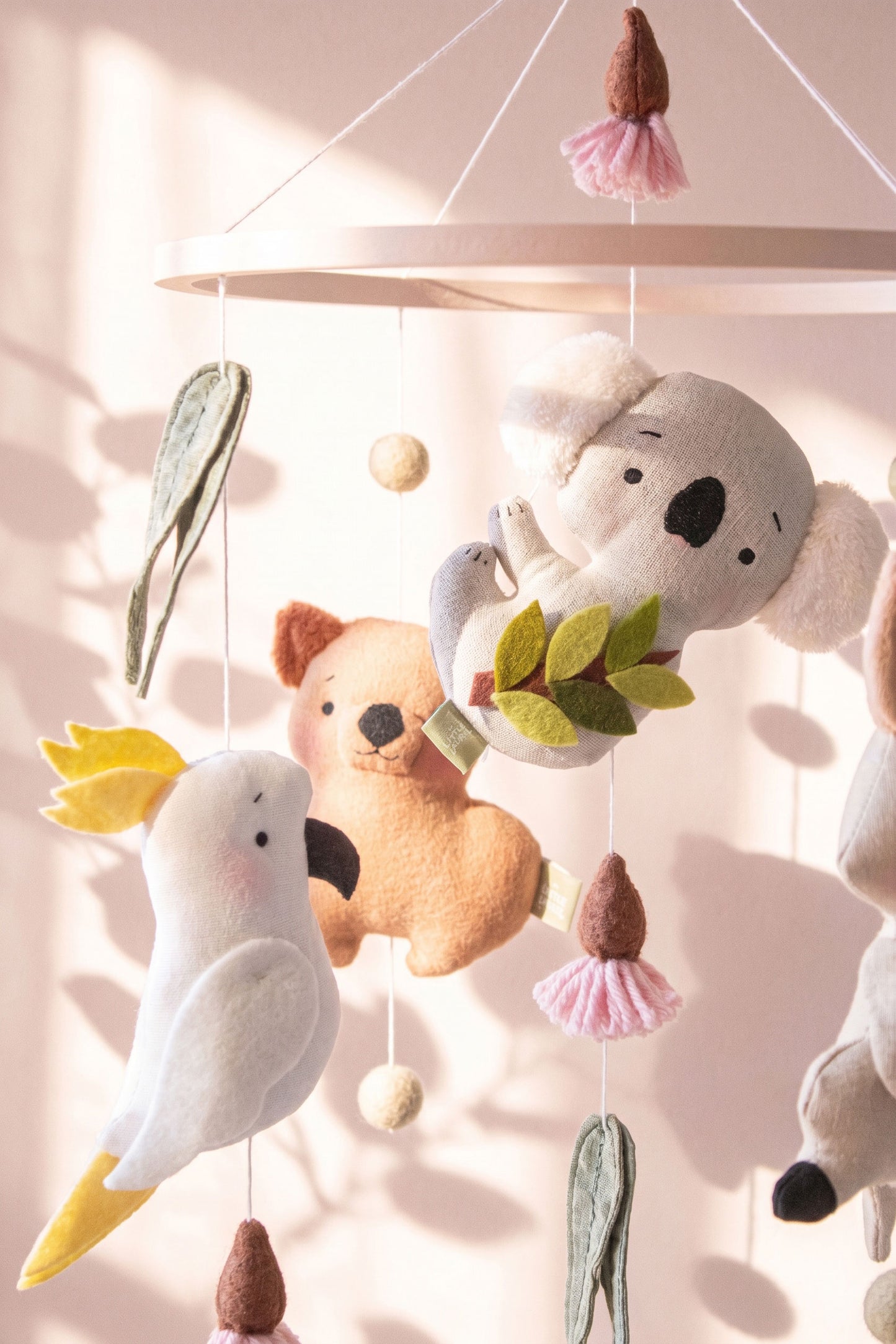 Baby Girl Cot Mobile – Bushland Blossoms