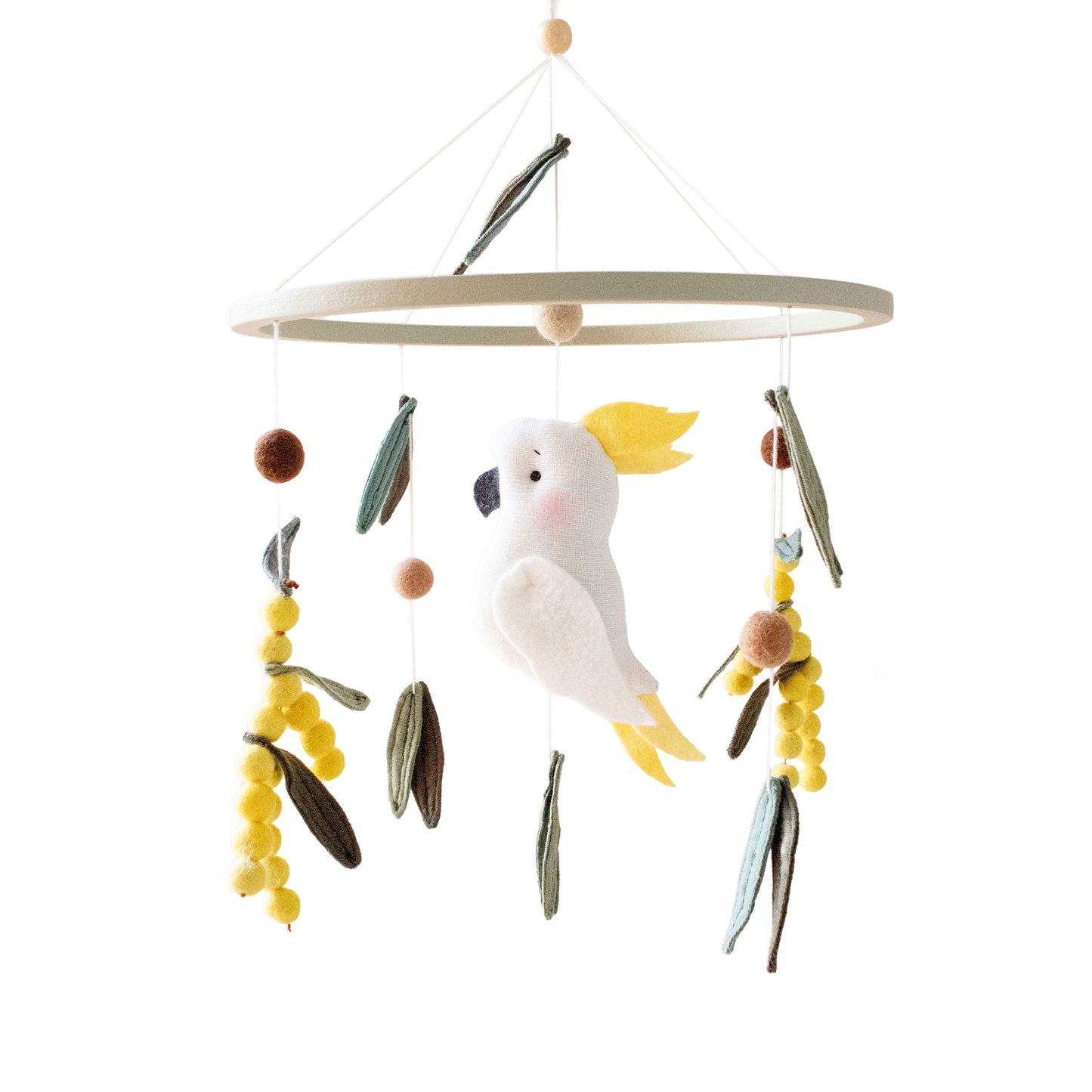 Baby Cot Mobile – Cockatoo Wattle Skies