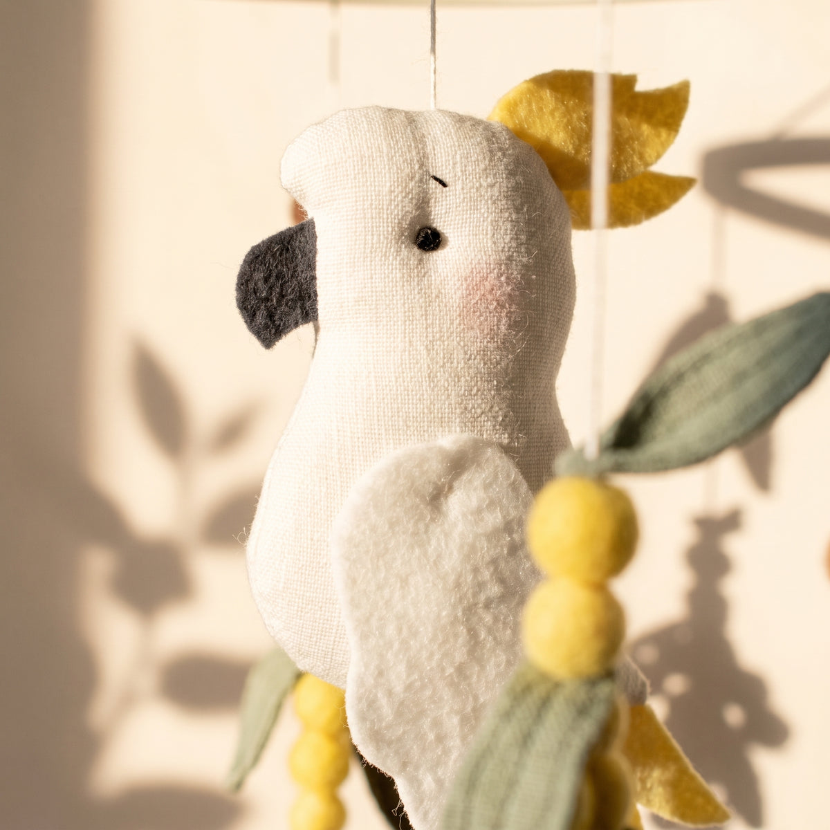 Baby Cot Mobile – Cockatoo Wattle Skies