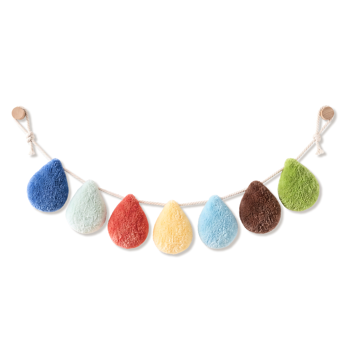 Custom Raindrop Nursery Garland –  Rainbow Showers