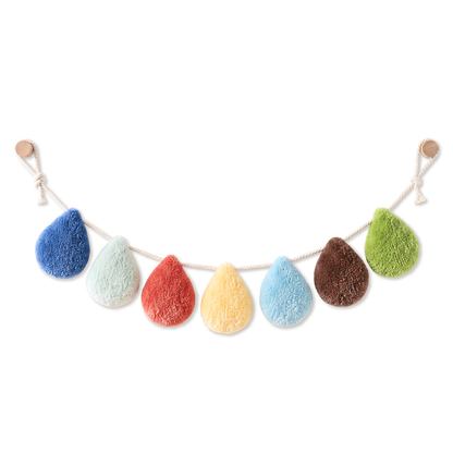 Custom Raindrop Nursery Garland –  Rainbow Showers