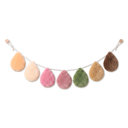 Girl’s Room Raindrop Garland – Pink Puddles