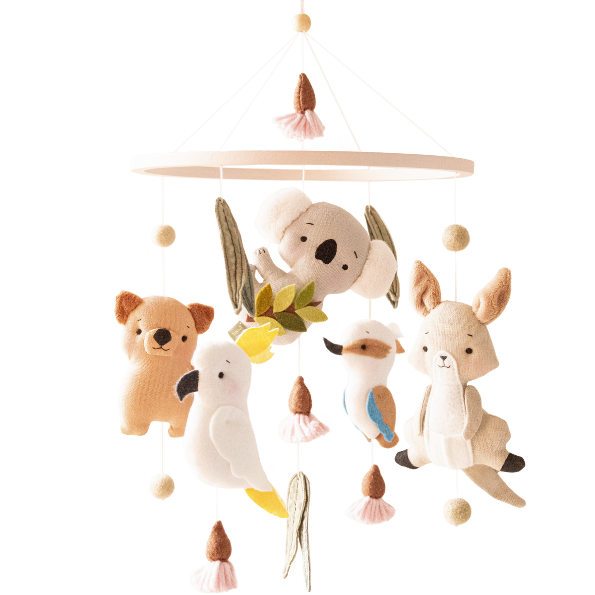 Baby Girl Cot Mobile – Bushland Blossoms