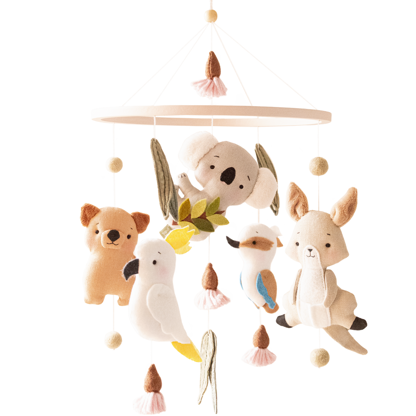 Baby Girl Cot Mobile – Bushland Blossoms