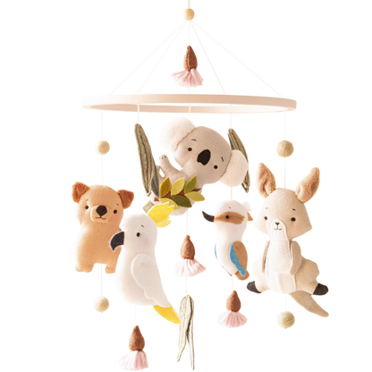 Baby Girl Cot Mobile – Bushland Blossoms