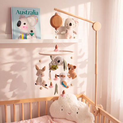 Baby Girl Cot Mobile – Bushland Blossoms