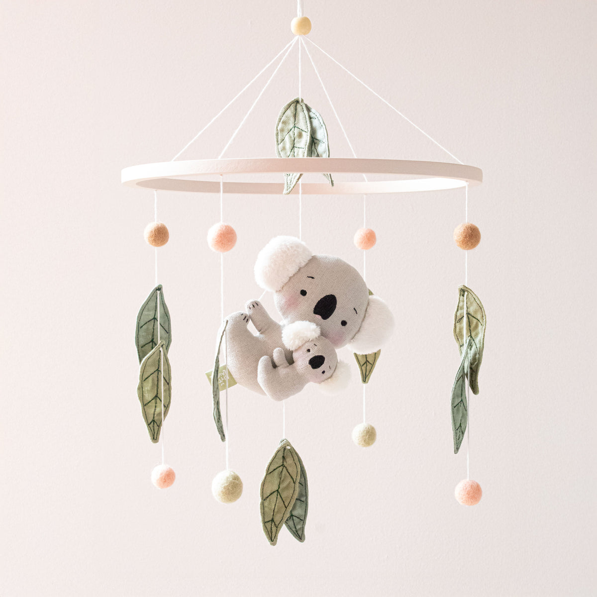 Baby Girl Cot Mobile - Koala Gumleaf Whispers