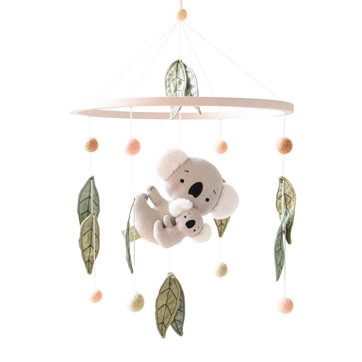 Baby Girl Cot Mobile – Koala Gumleaf Whispers