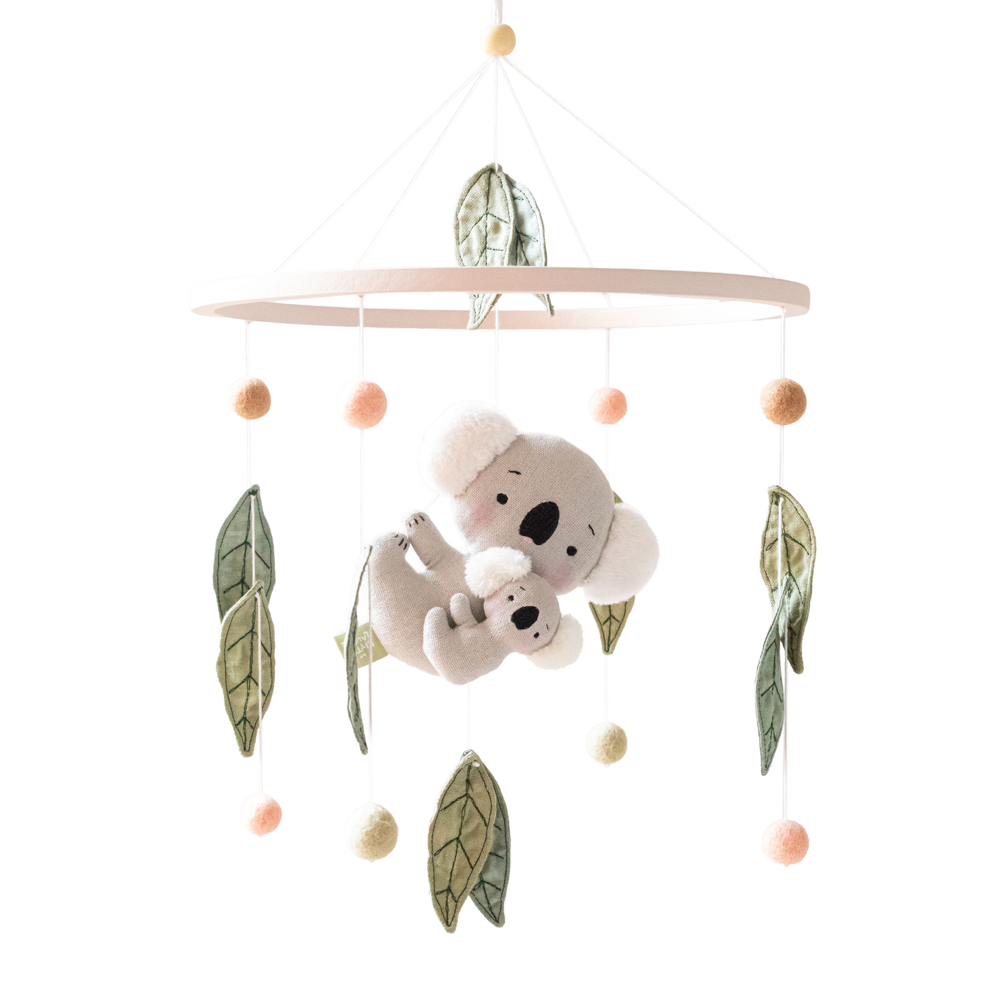 Baby Girl Cot Mobile – Koala Gumleaf Whispers