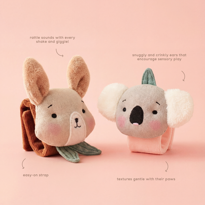 Baby Wrist Rattles Set – Snuggle Blooms