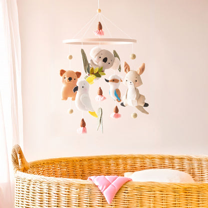 NEW Aussie Animals Baby Girl Mobile