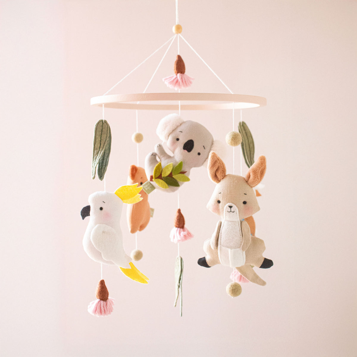 Baby Girl Cot Mobile – Bushland Blossoms