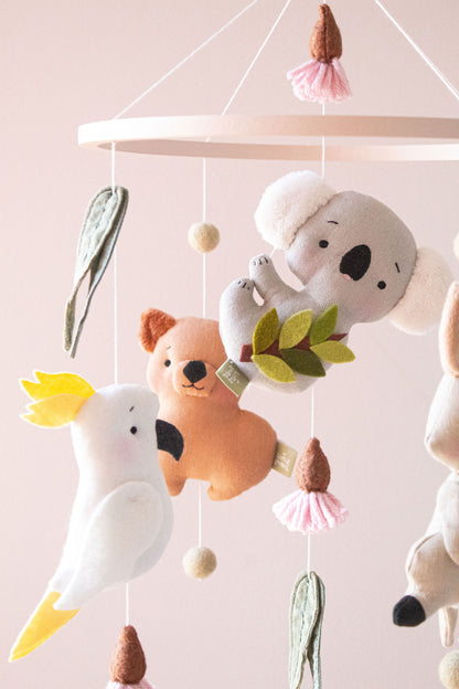 NEW Aussie Animals Baby Girl Mobile