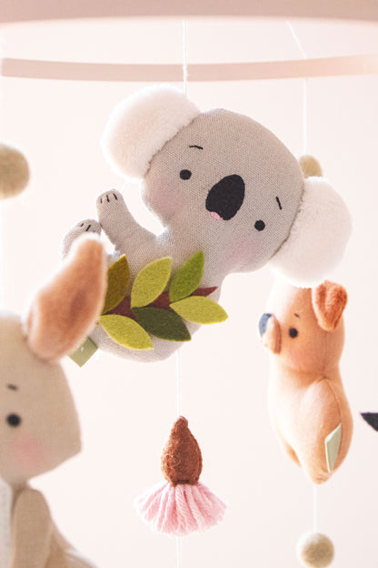NEW Aussie Animals Baby Girl Mobile