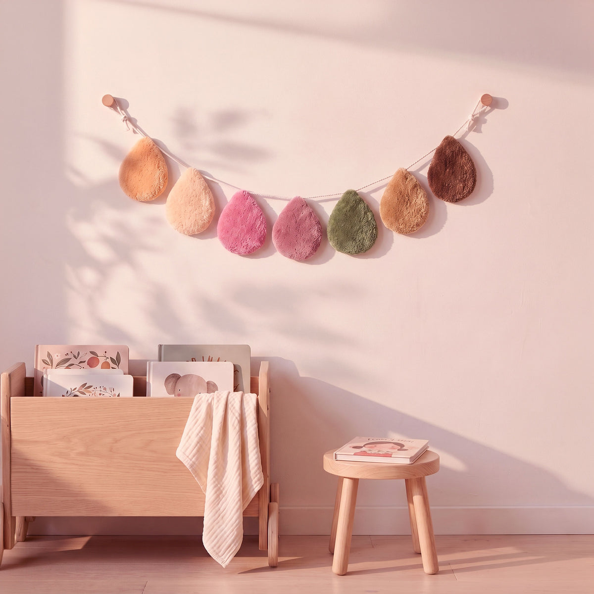 Girl’s Room Raindrop Garland – Pink Puddles