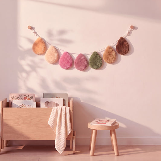 Girl’s Room Raindrop Garland – Pink Puddles