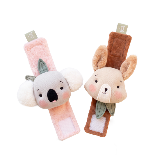 Baby Wrist Rattles Set – Snuggle Blooms